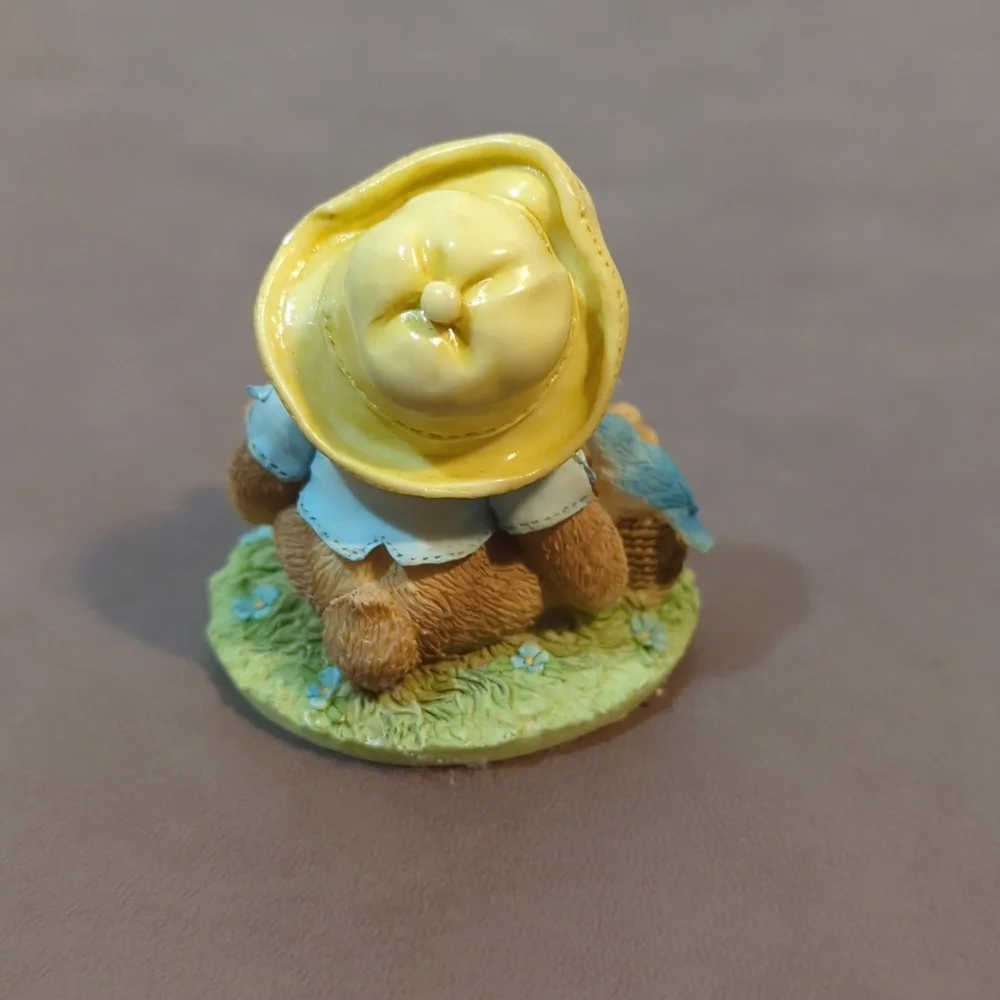Vintage 1995 My Blushing Bunnies Bless This Home Numbered 81/151 Bluebird House